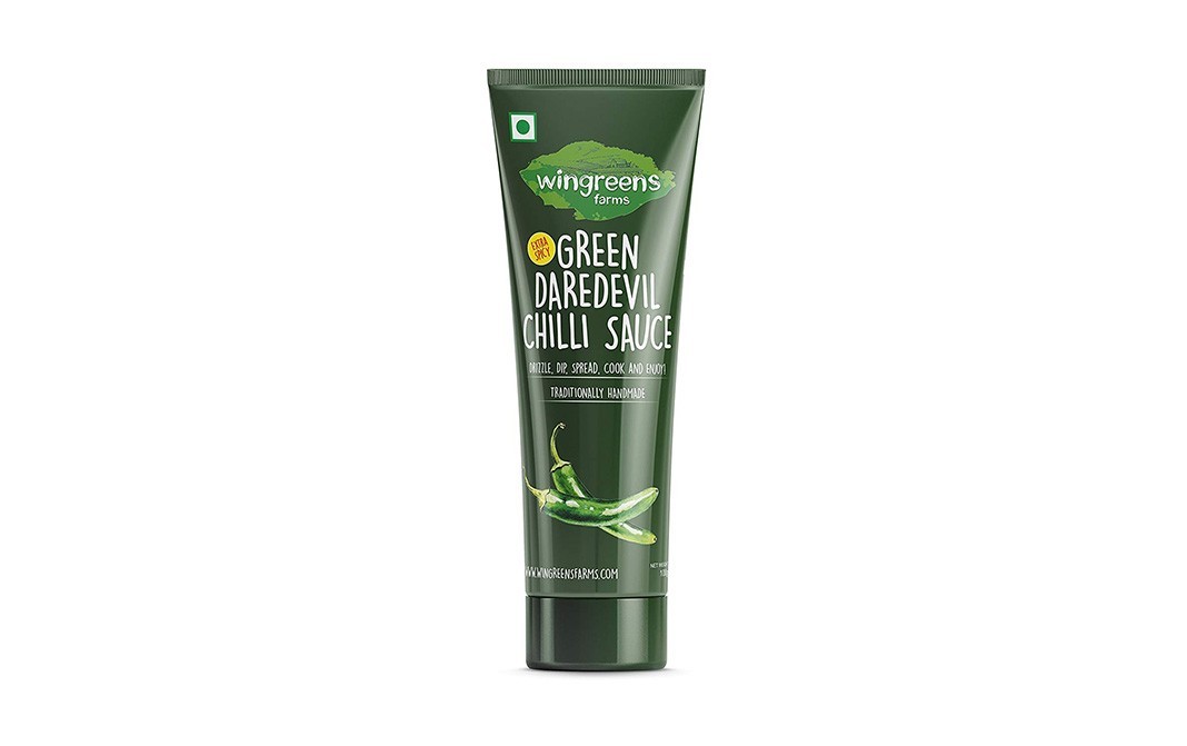 Wingreens Farms Green Daredevil Chilli Sauce    Tube  100 grams